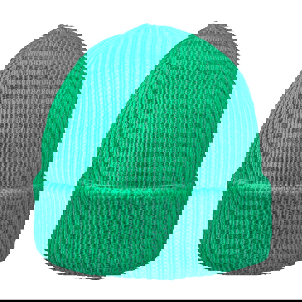 Luxury Fine Rib Beanie - Grün