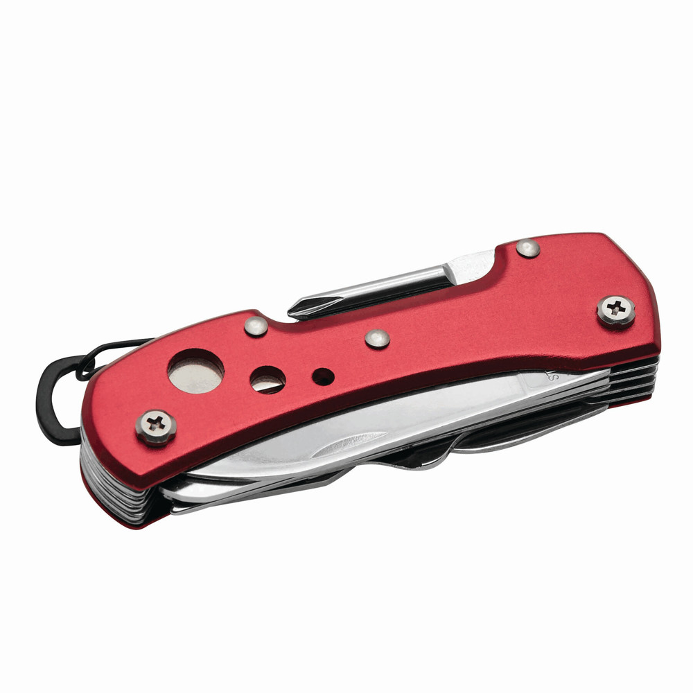 STRONG HELPER - Taschenmesser, 12-teilig - rot