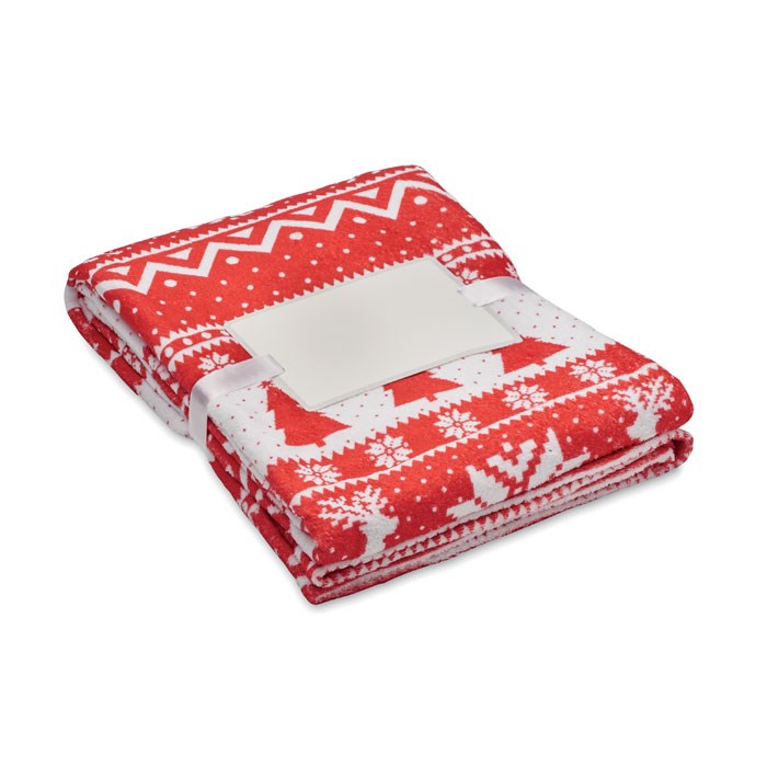 TOSTI - RPET-Fleece-Decke 190 g/m² - rot