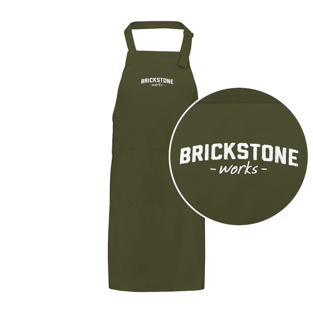 Latzschürze 75x85 cm - Olivgrün (PMS 7764c) / Olivgrün