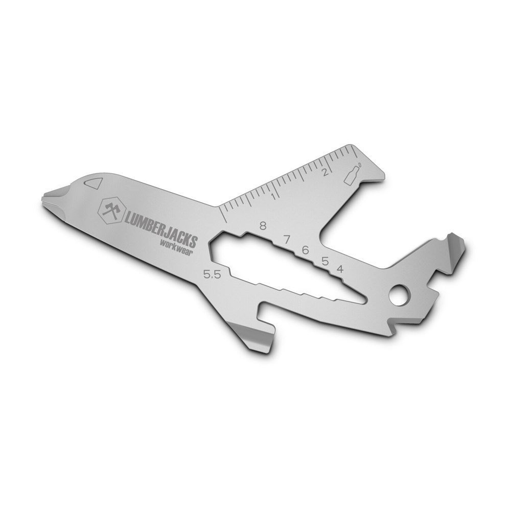 Geschenkartikel: ROMINOX® Key Tool Airplane / Flugzeug (19 Funktionen) im Motiv-Mäppchen Große Helden (Einzelhandel)