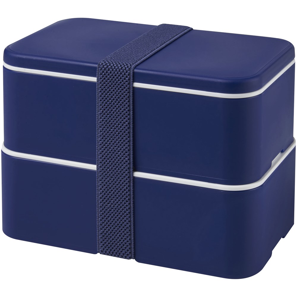 MIYO Doppel-Lunchbox - blau, blau, blau