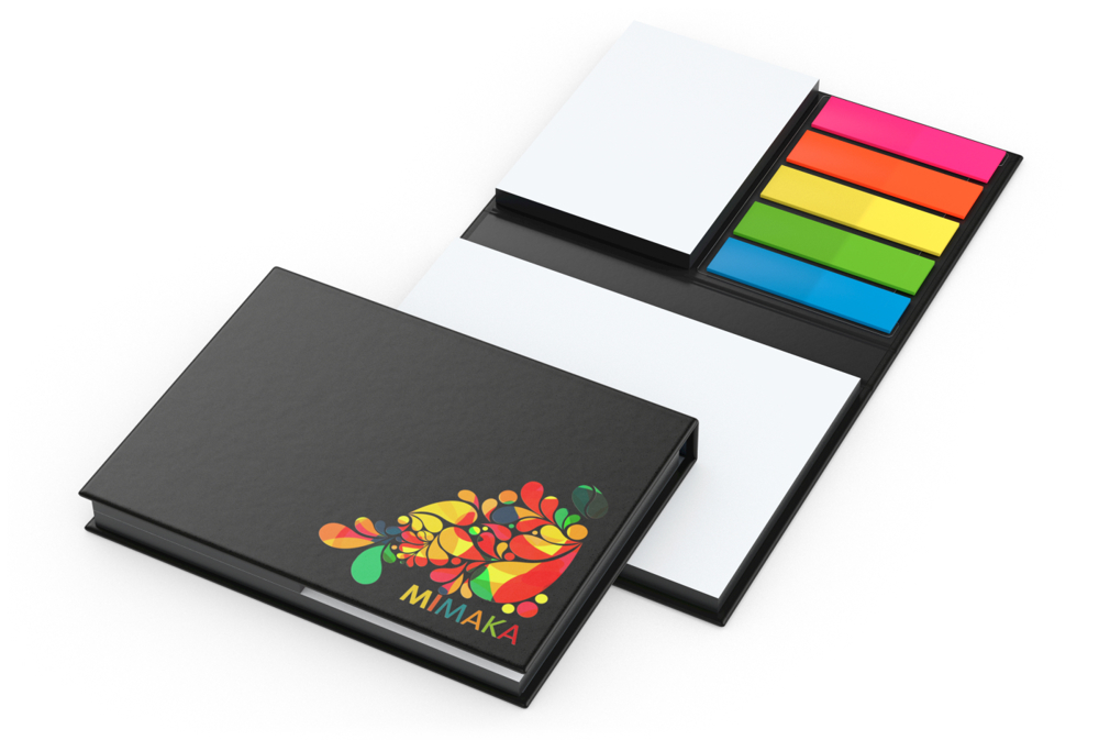 Haftnotiz-Set London Bookcover White Bestseller, matt-individuell, Farbschnitt schwarz