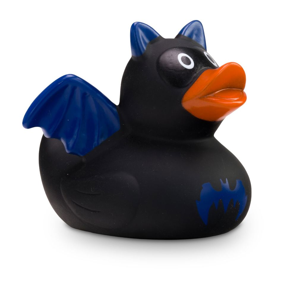 Werbeente Batduck Superheld schwarz-blau