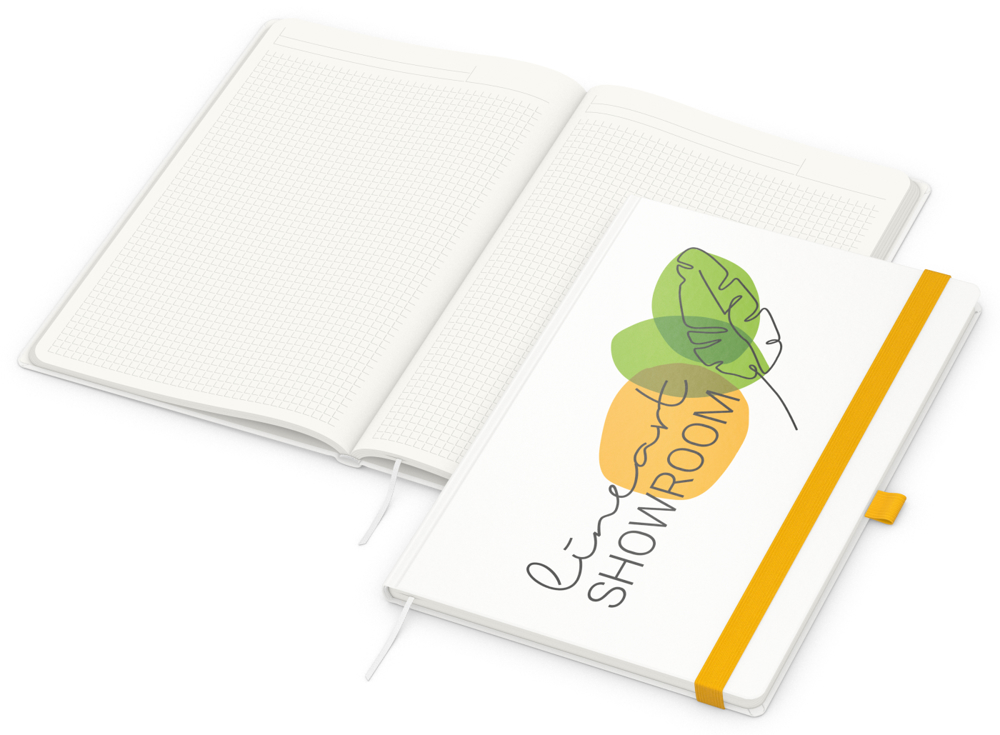 Notizbuch Match-Book Recycling - Gelb