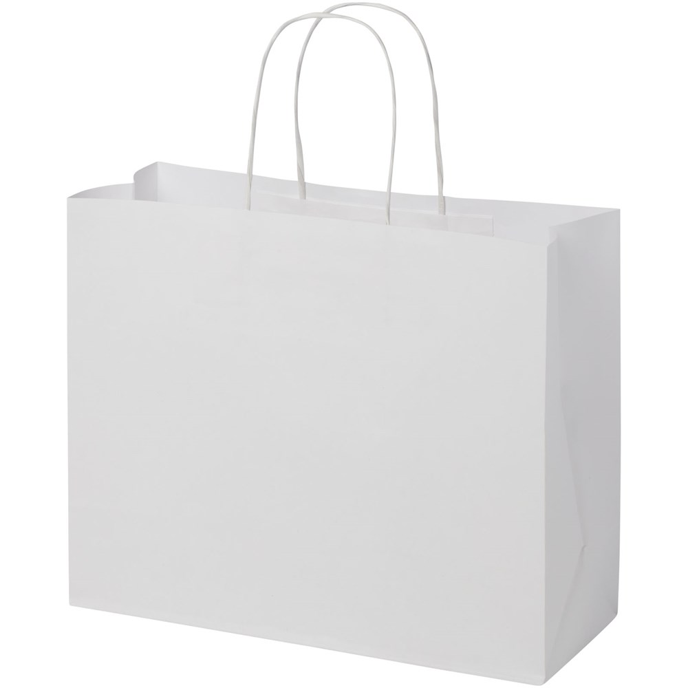 Kraftpapiertasche 120 g/m² mit gedrehten Griffen – 31 × 12 × 25 cm