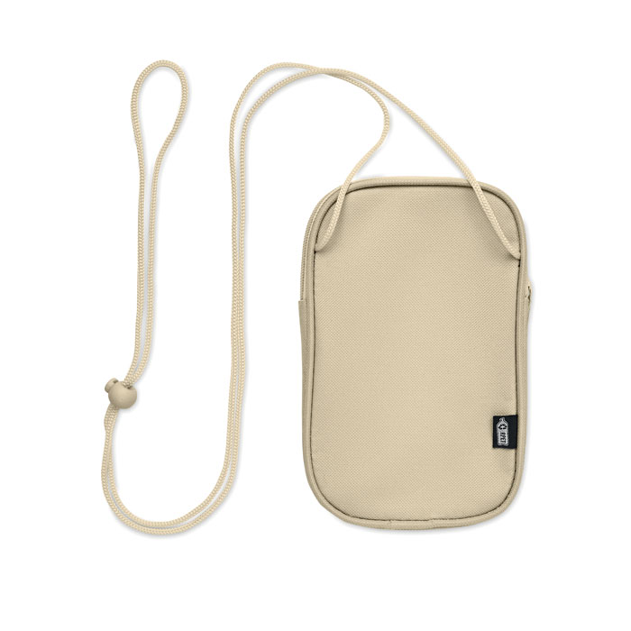 KOROVIN POUCH - Crossbody-Reisetasche RPET - Beige