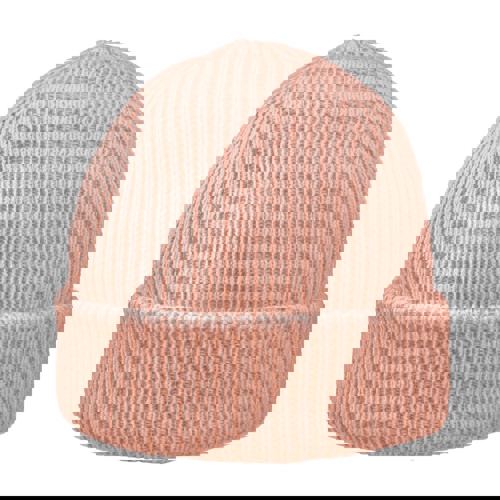 Luxury Fine Rib Beanie - Altrosa