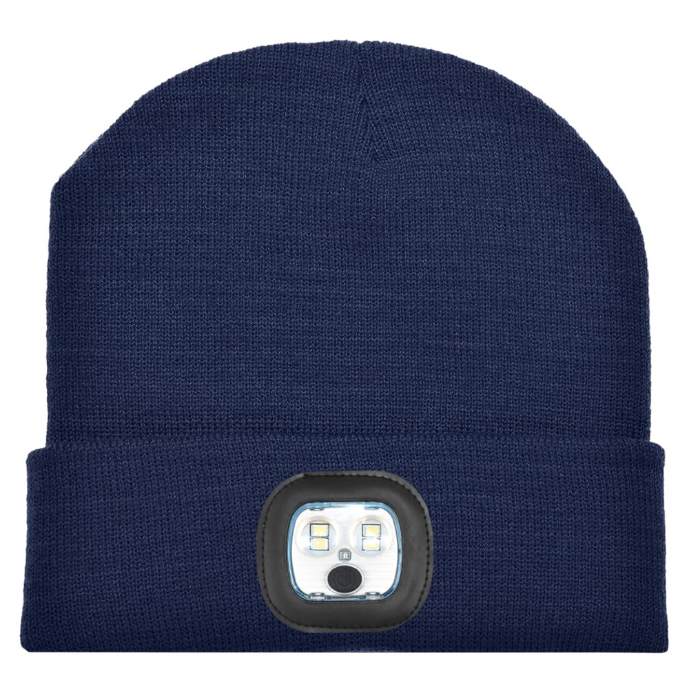 Strickmütze mit LED - Navy (PMS 533c) / Navy