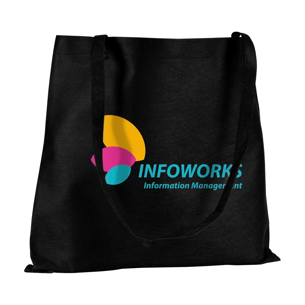 Shopper (80 g/m²) Einkaufstasche - schwarz (± PMS Black 6C)