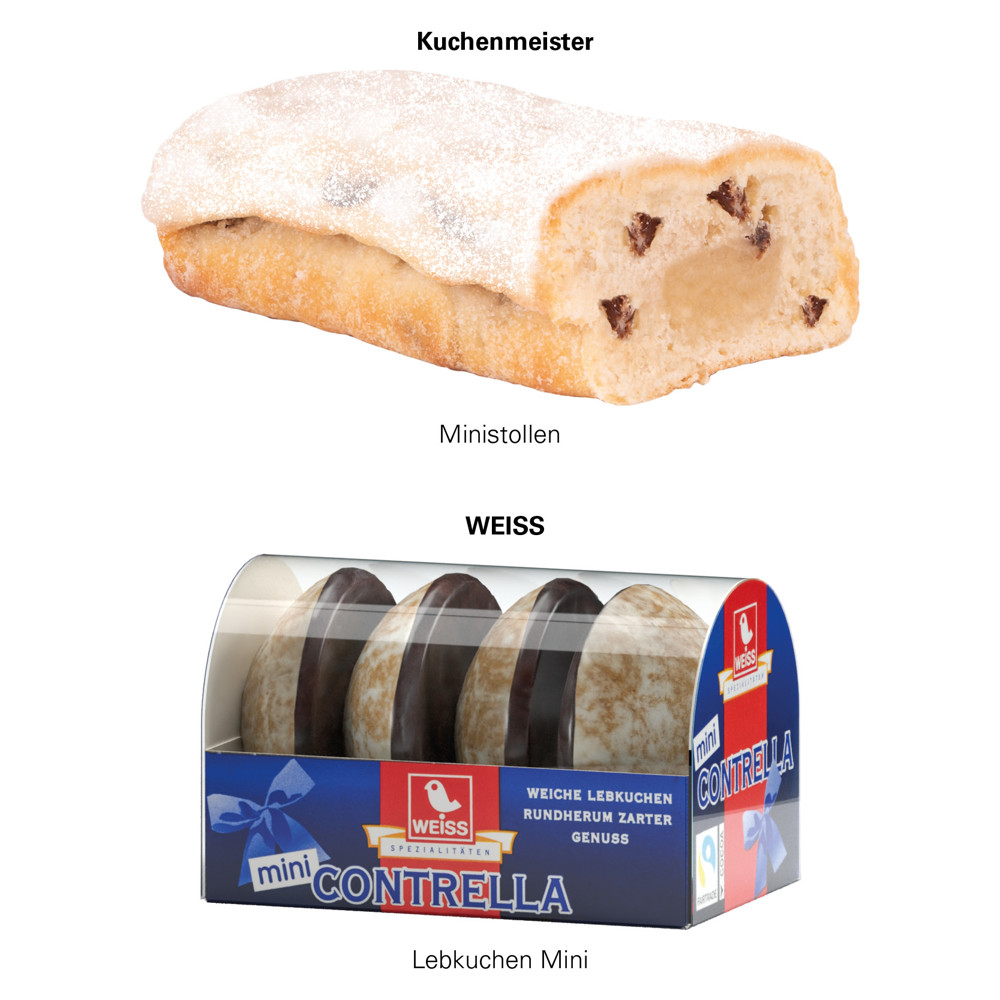 3D-Präsent Schiff, Mini Christstollen