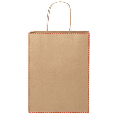 Kraftpapiertasche 120 g/m² mit gedrehten Griffen – 24 × 9 × 32 cm
