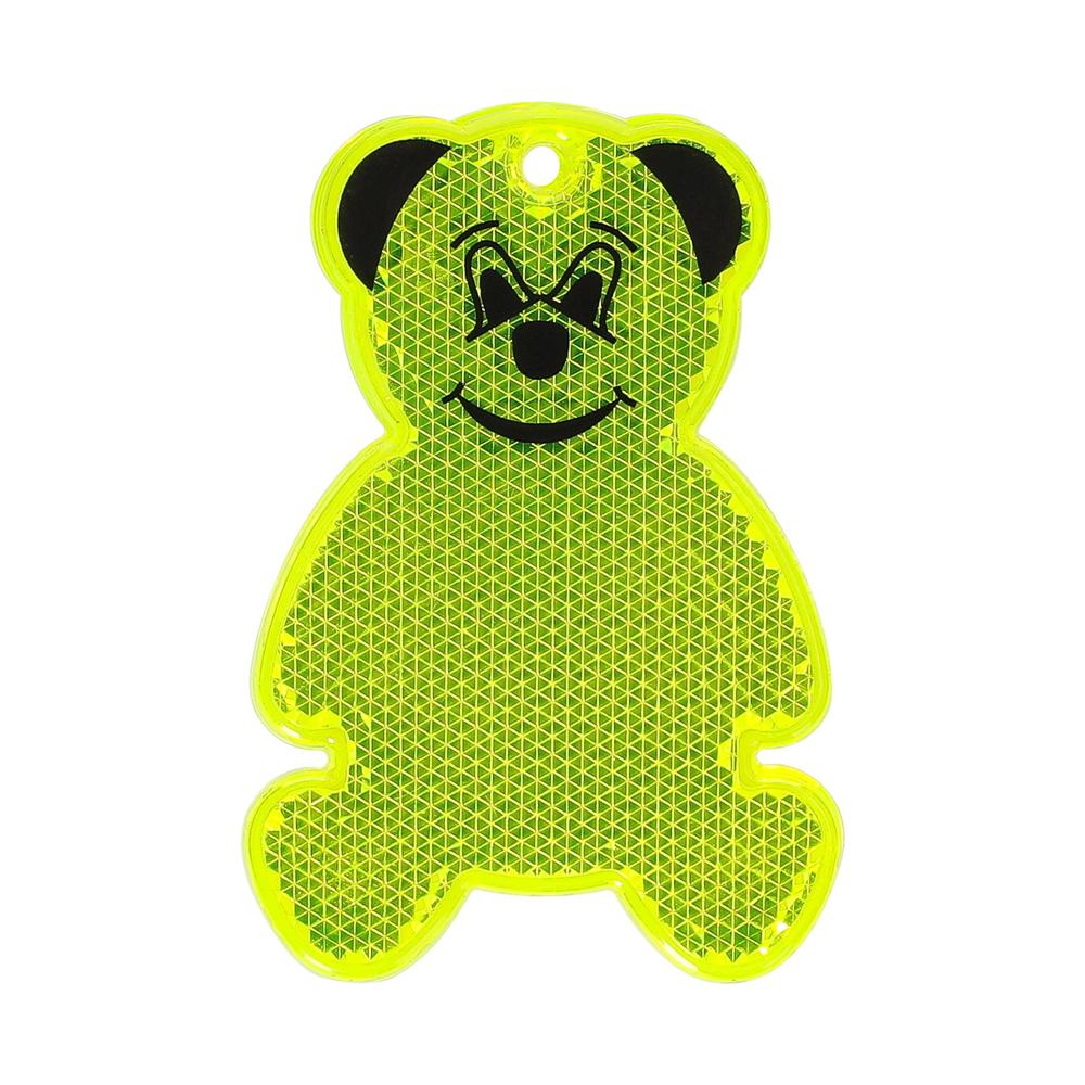 Reflektor "Bär" - transparent-gelb