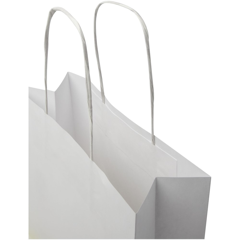 Kraftpapiertasche 120 /m² mit gedrehten Griffen – 24 × 9 × 24 cm