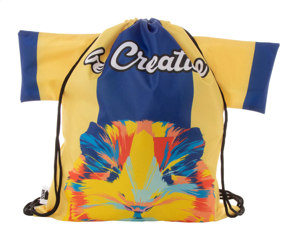 CreaDraw T RPET - Individueller Turnbeutel - schwarz/weiß