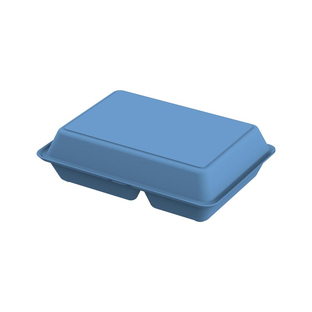 Menübox "ToGo" XL, 3-geteilt - behagliches blau