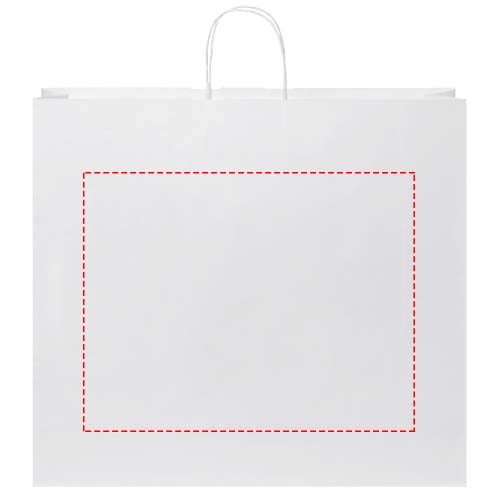 Kraftpapiertasche 90-100 g/m² mit gedrehten Griffen – 49,5 × 14 × 44 cm