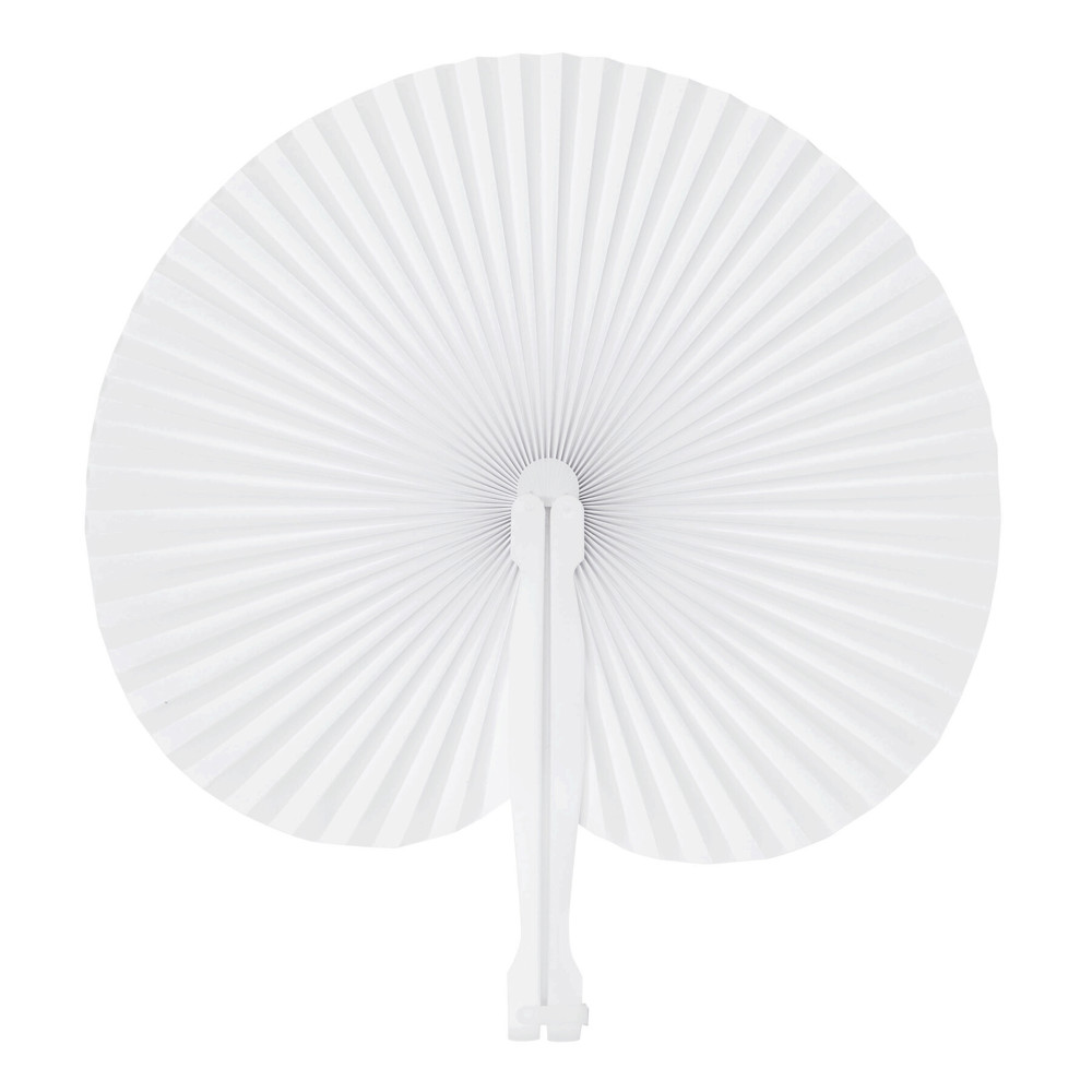 PEACOCK - Faltbarer Fächer - weiß