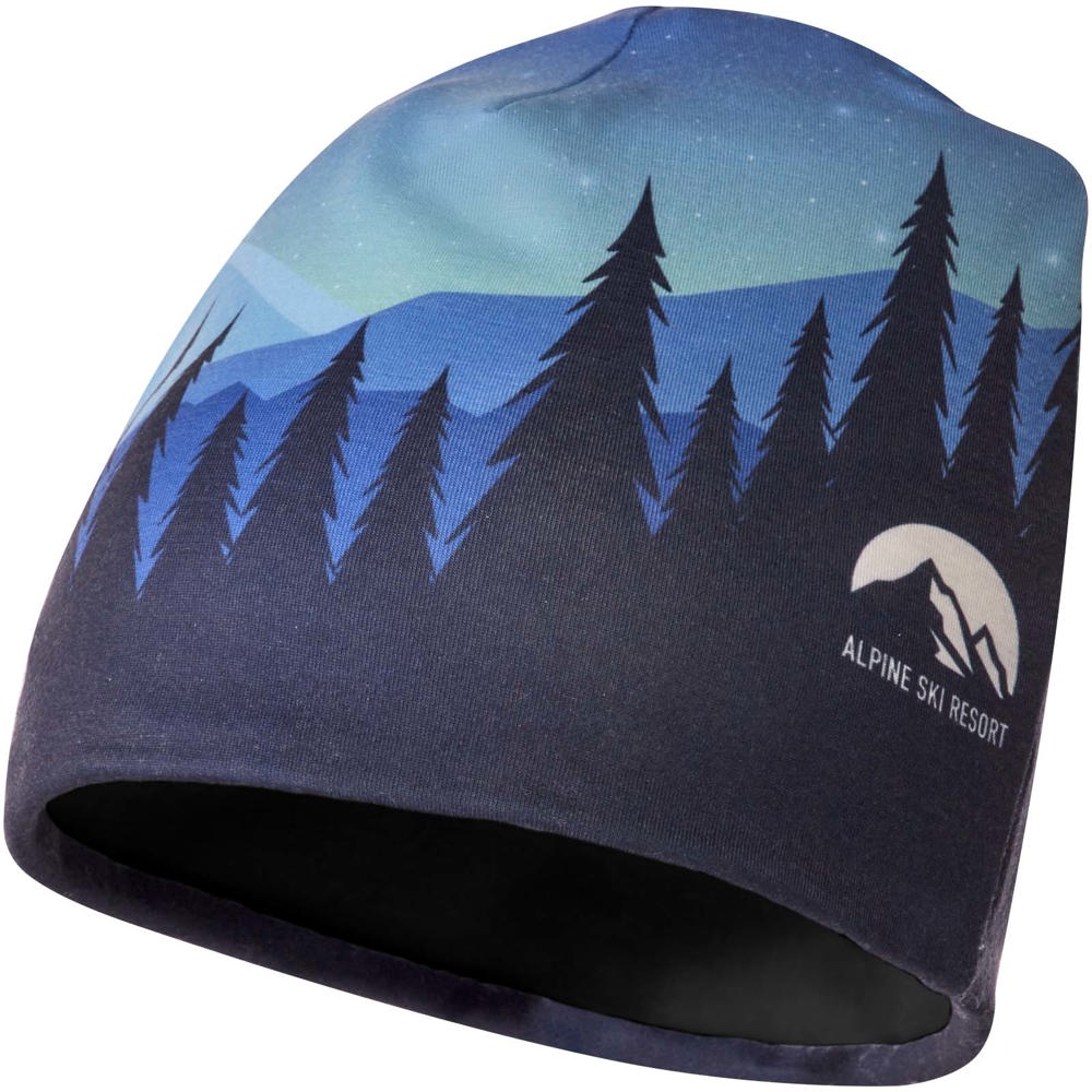 Loki Sublimation-Mütze aus RPET mit Fleece-Schicht