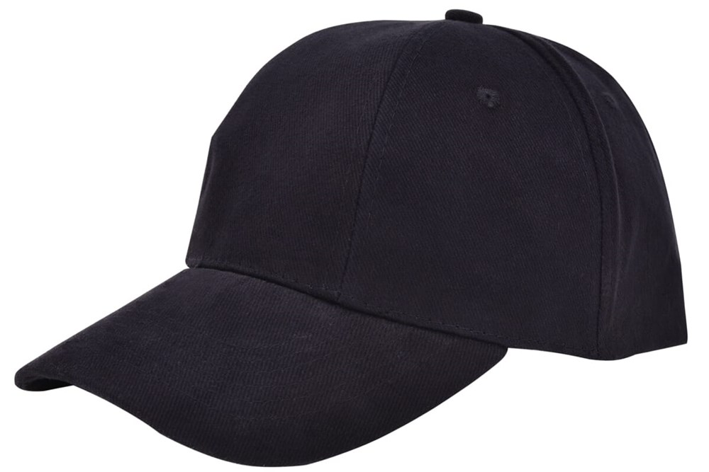 Turned Brushed Cap - Schwarz (Black) / Schwarz
