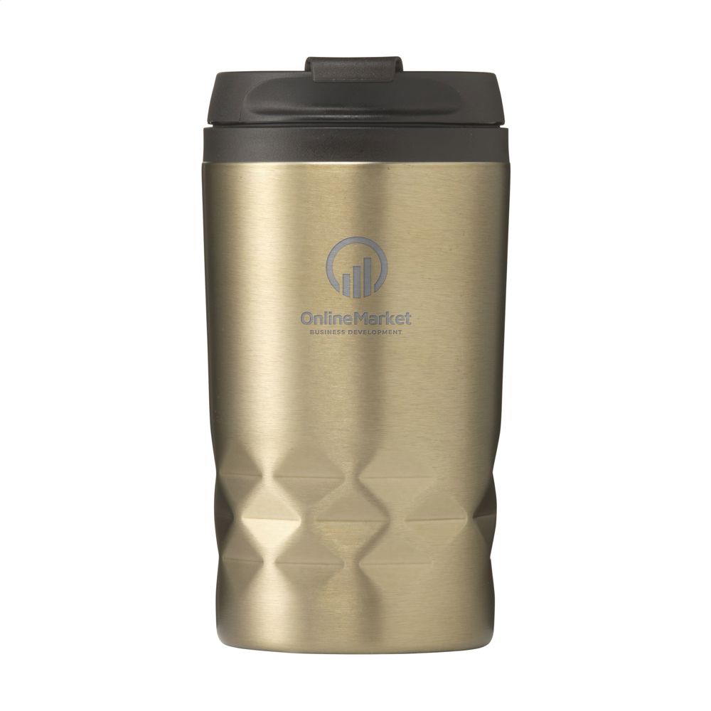 Graphic Mini Mug RCS Recycled Steel 250 ml Thermobecher - Beige