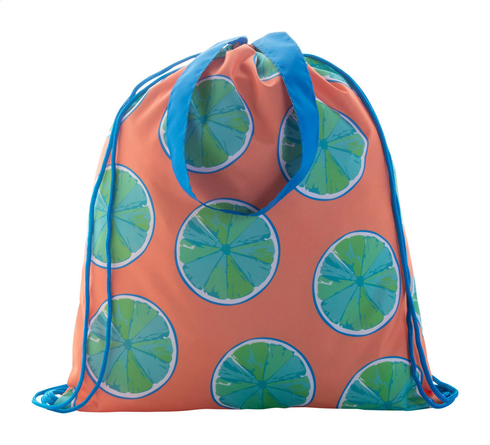 CreaDraw Shop - Individueller Turnbeutel - Blau/Weiß