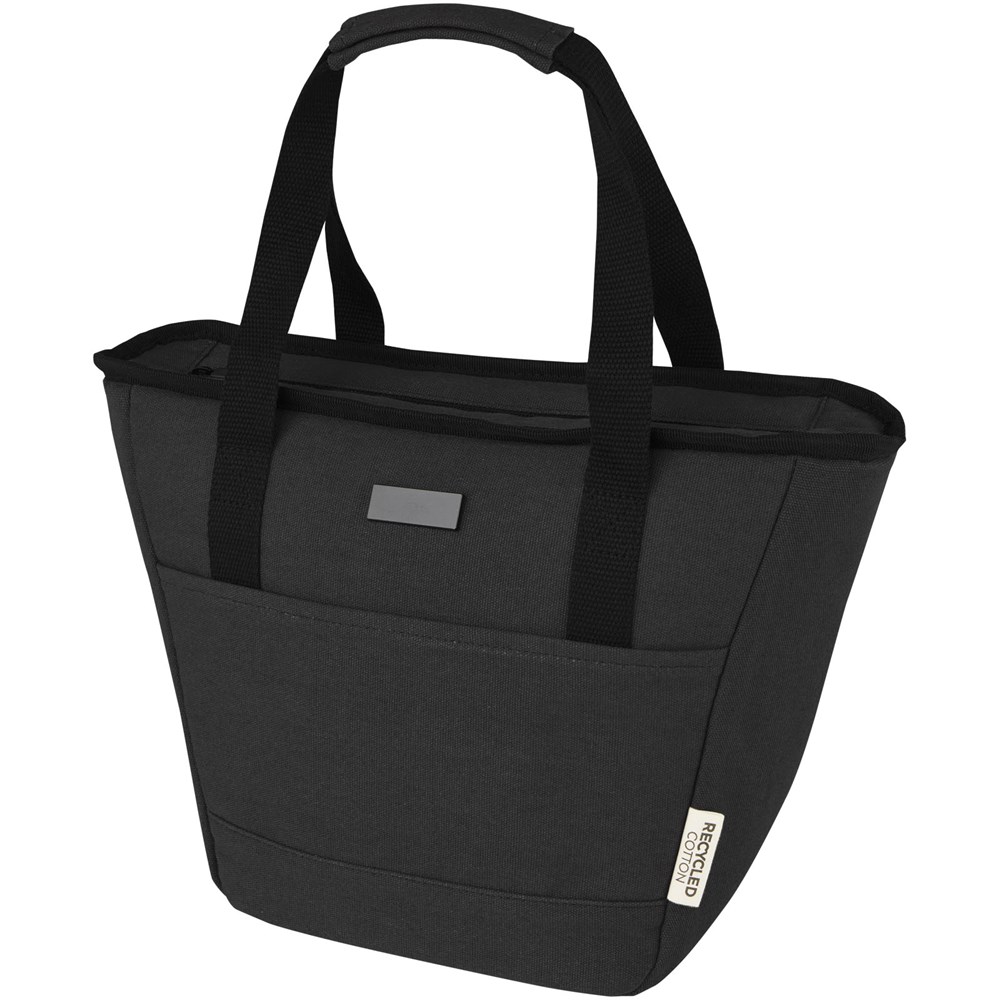 Joey GRS-recycelte Canvas Lunch Kühltasche 6 L für 9 Dosen - schwarz