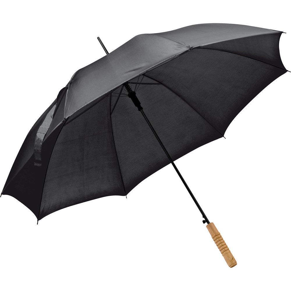 Automatikstockschirm aus Polyester - Schwarz
