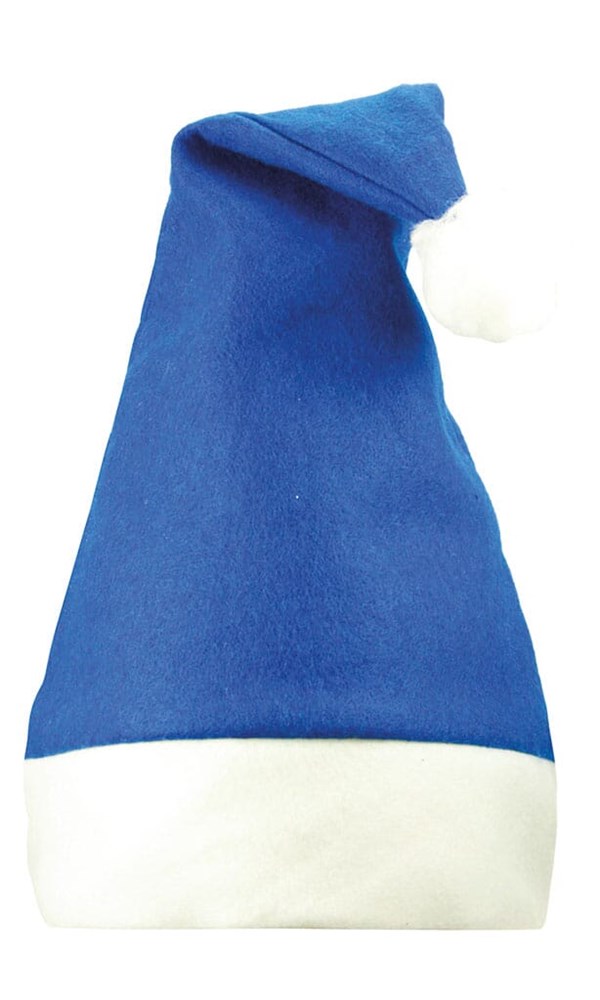 Weihnachtsmütze - Royalblau (PMS 286c) / Weiß