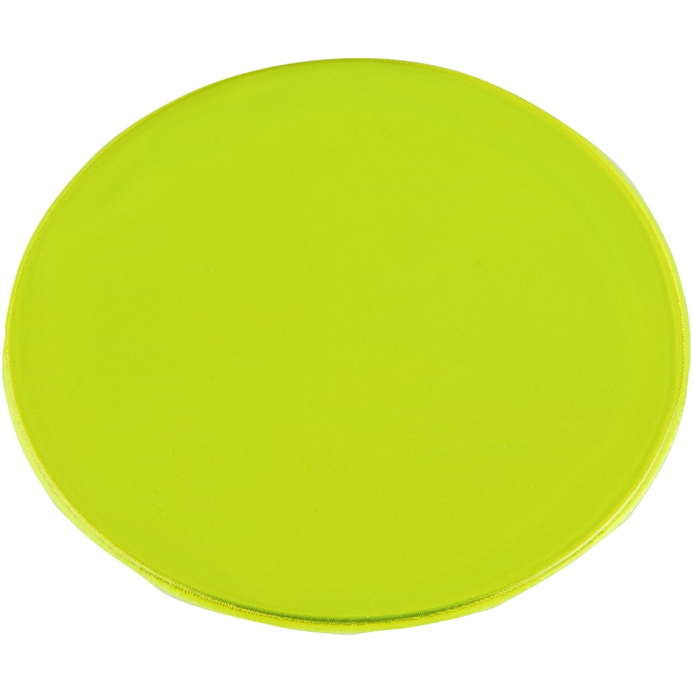 RFX™ S-09 Reflektierender, runder, mittelgroßer PVC-Aufkleber - neongelb