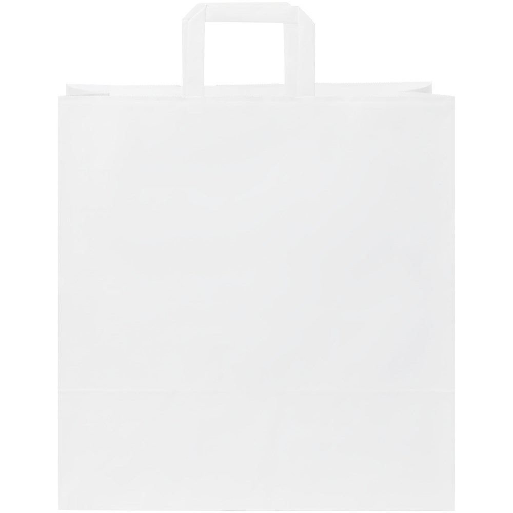 Kraftpapiertasche 80-90 g/m² mit flachen Griffen – 34 × 20 × 35 cm