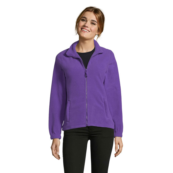 NORTH WOMEN - NORTH DAMEN FL JACKE  300g - Dark Purple