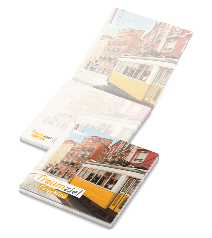 Haftnotiz Cover Karton Individuell Recycling - individuell bedruckt