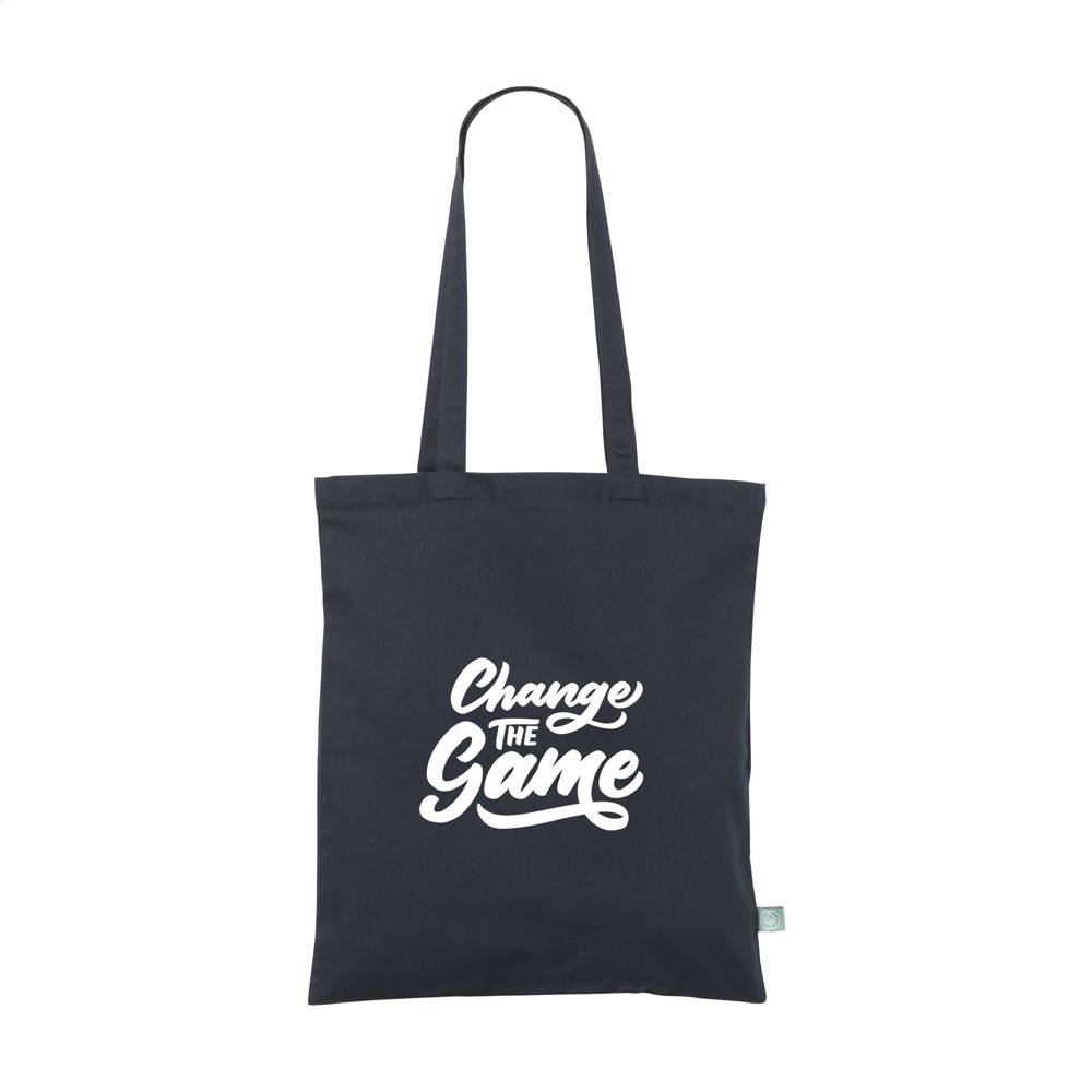 Organic Cotton Shopper Colour (140 g/m²) Tasche - dunkel blau (± PMS 546 C)