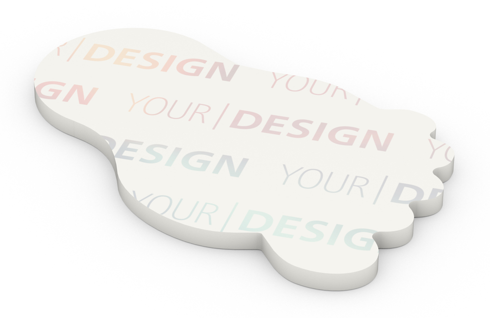 Haftnotiz Form 125 × 72 Recycling, Fuß