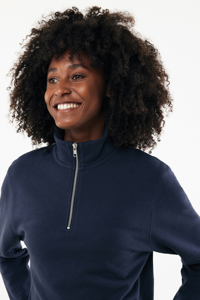 IQONIQ Elgon Quarter-Zip-Sweater aus rec. Baumwolle