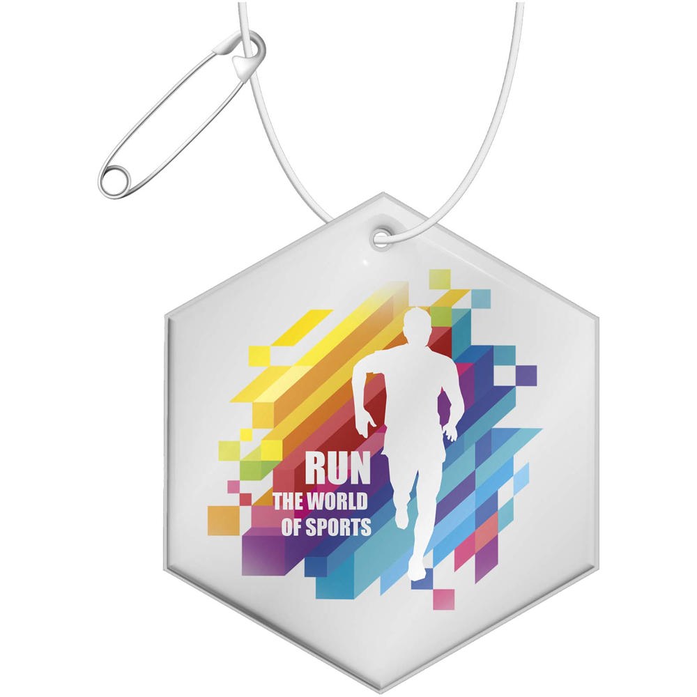 RFX™ H-12 sechseckiger, leichter, reflektierender PVC-Anhänger