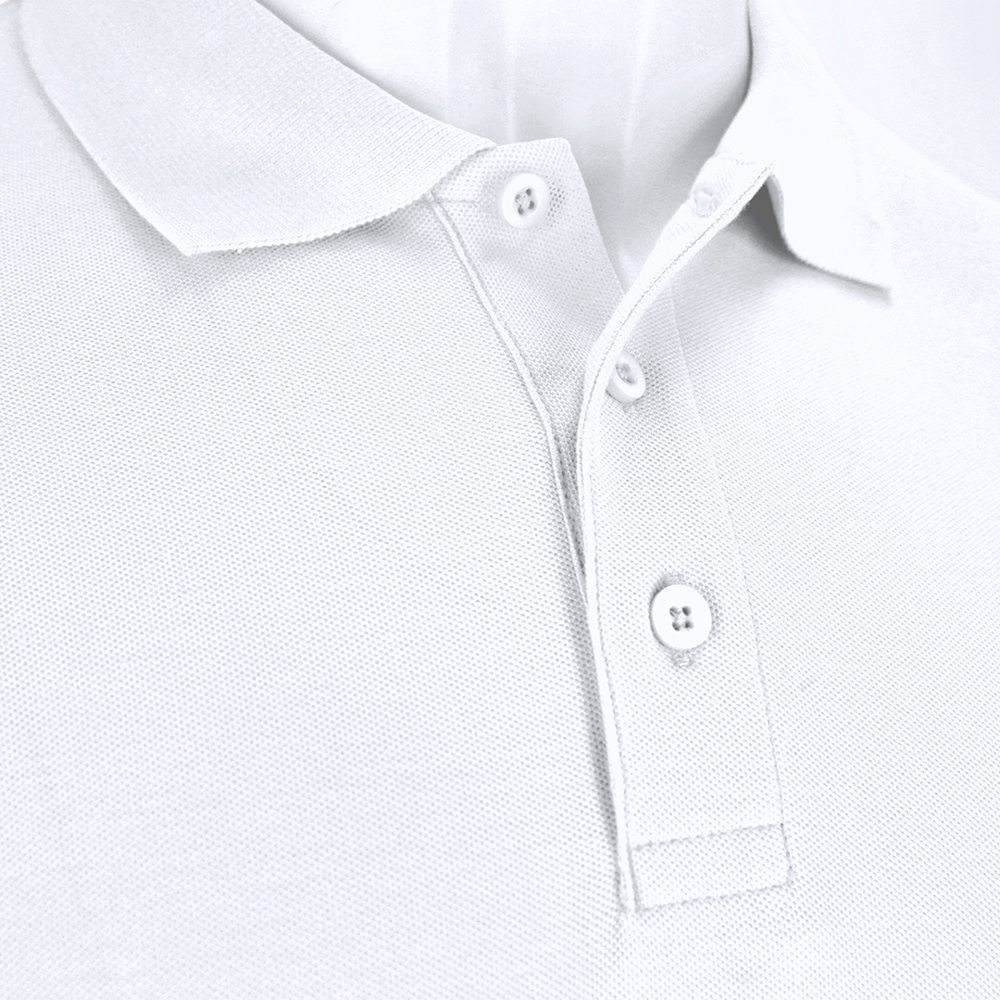 Erwachsene Weiß Polo-Shirt Charlot