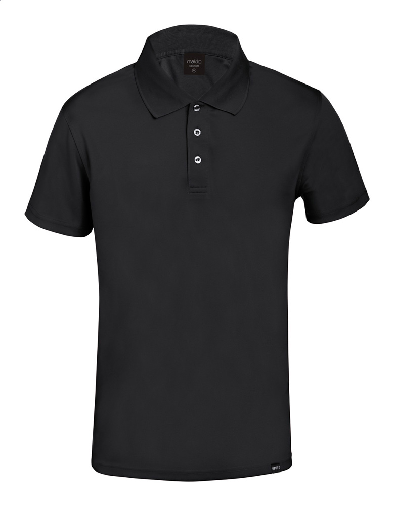 Noran - RPET Polo-Shirt - schwarz