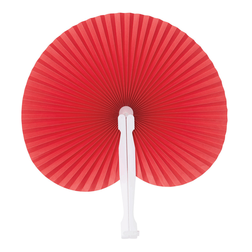 PEACOCK - Faltbarer Fächer - rot