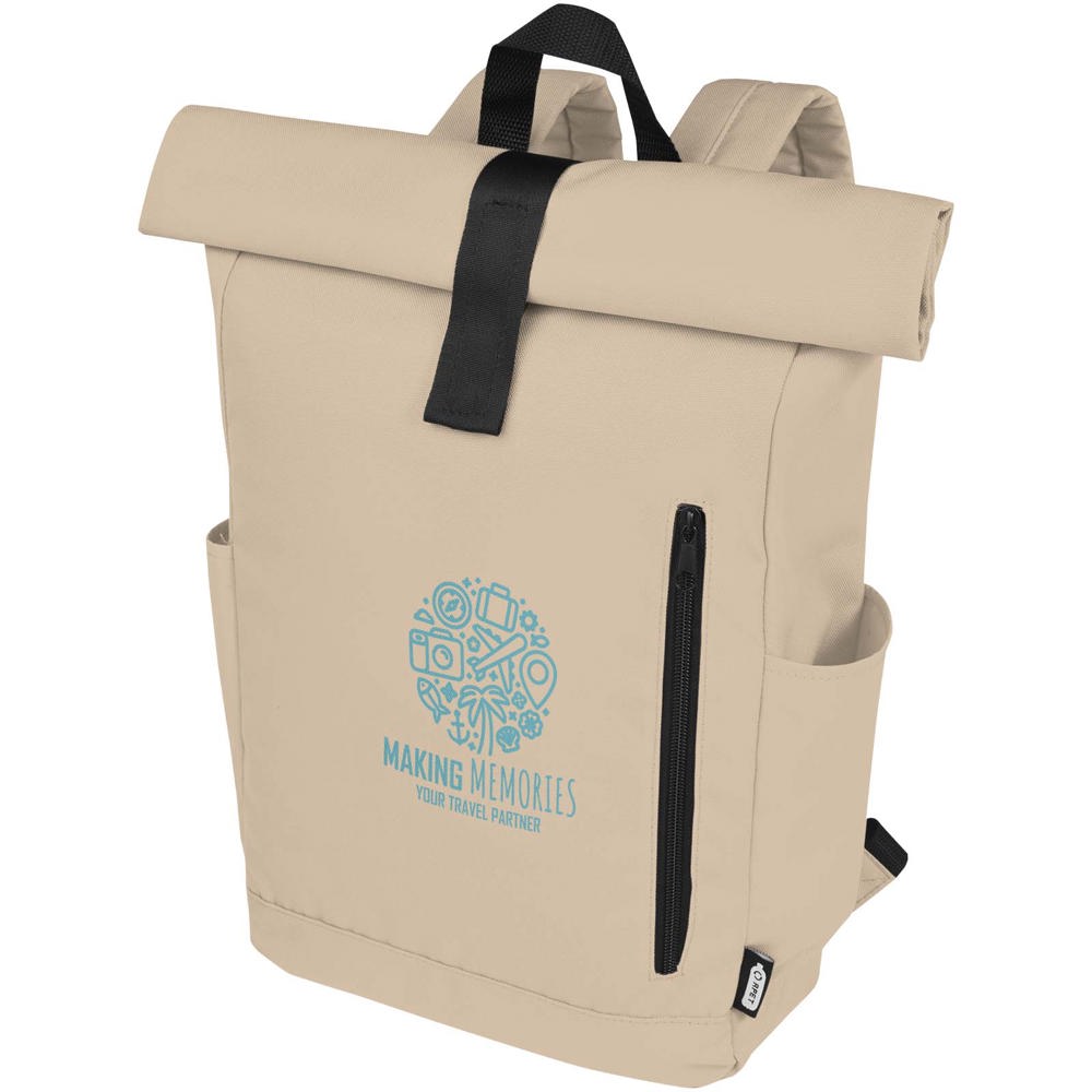 Byron 15,6" GRS RPET Roll-Top Rucksack 18 L