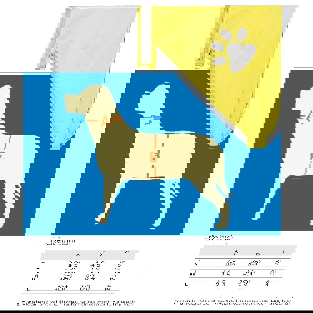 Hundewarnweste, neongelb, L
