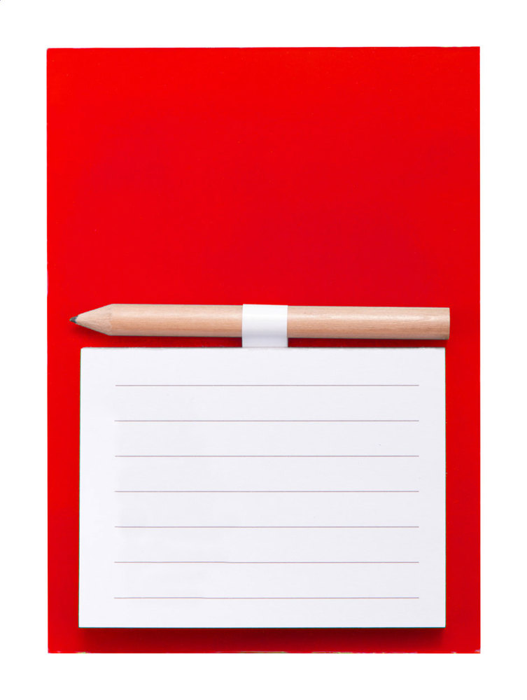 Pecfri - Magnetischer Notizblock - rot