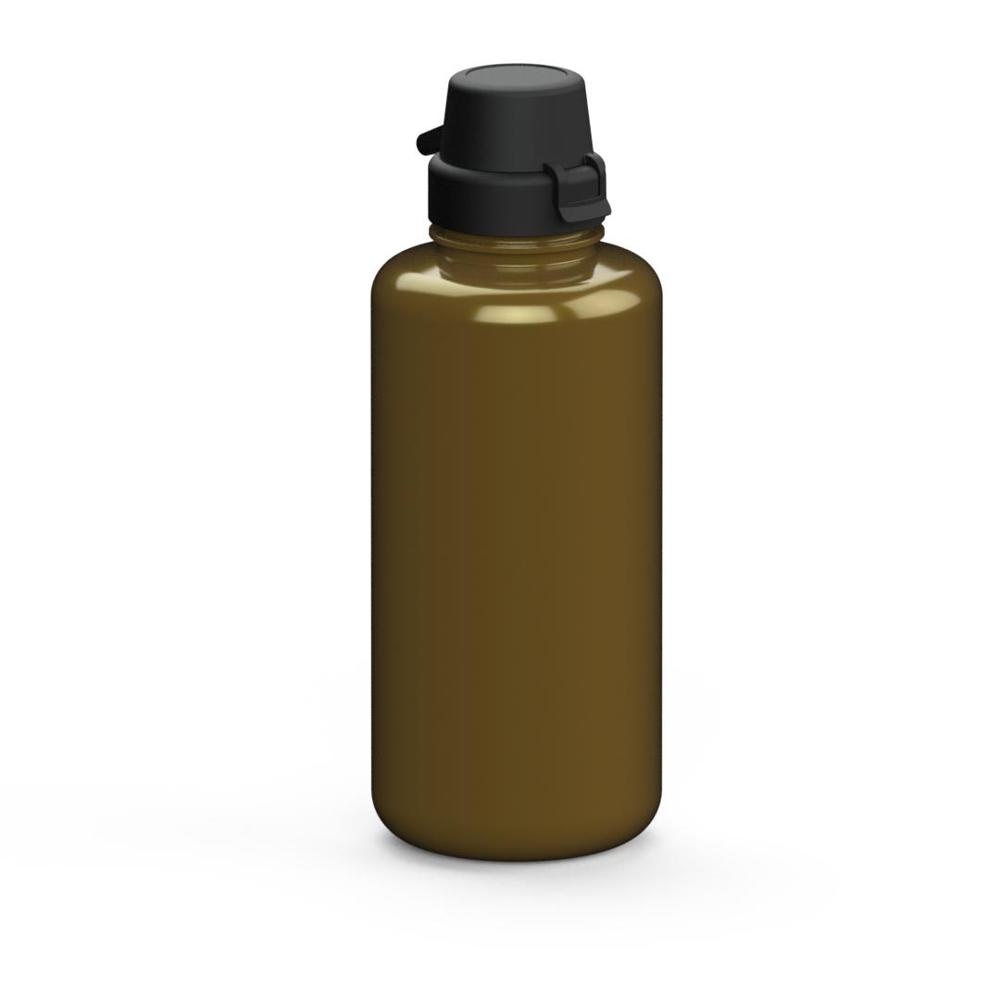 Trinkflasche "School", 1,0 l - gold/schwarz