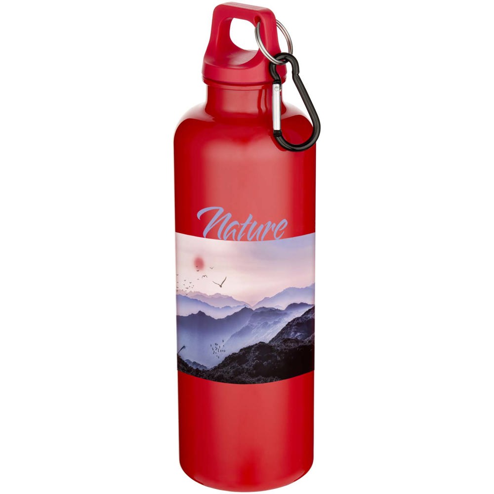 Oregon 750 ml einfarbige RS-zertifizierte Wasserflasche aus recyceltem Kunststoff mit Karabinerhaken  