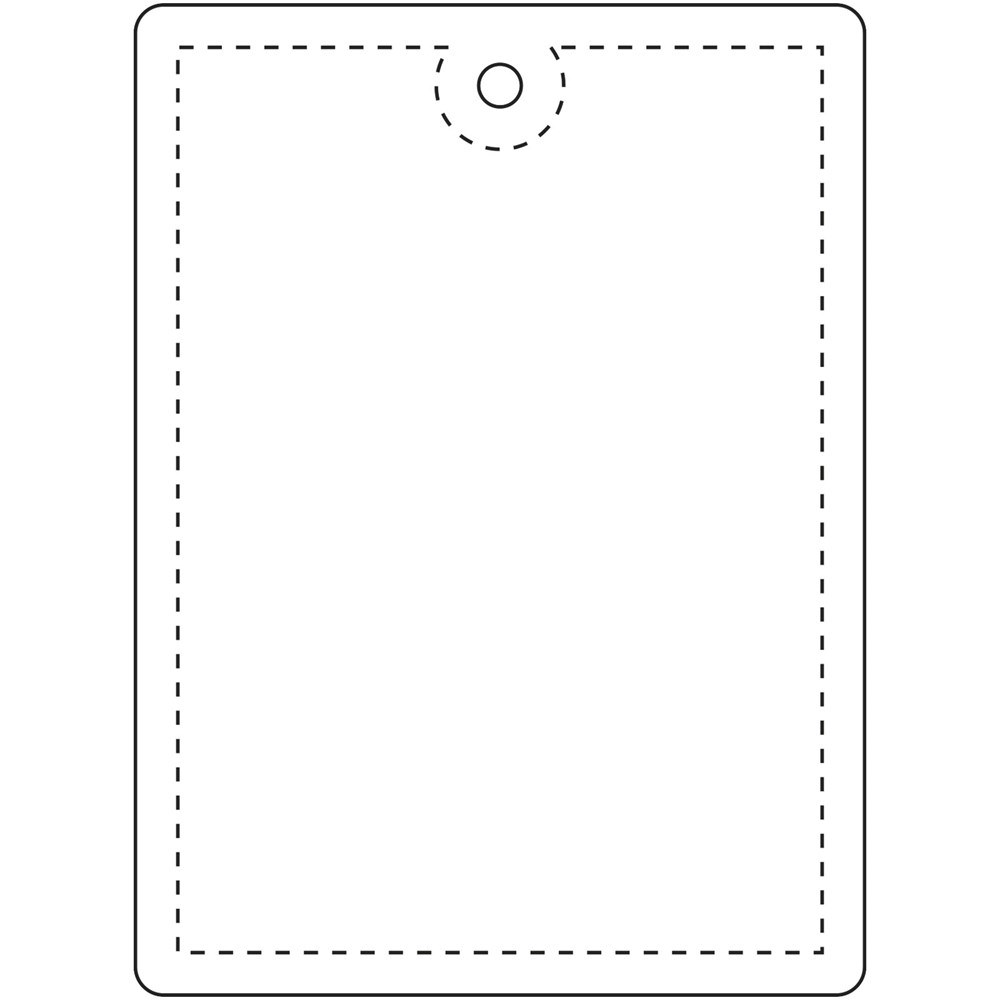 RFX™ rH-12 echteckiger reflektierender PVC-Anhänger groß