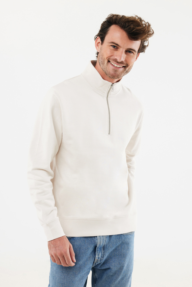 IQONIQ Elgon Quarter-Zip-Sweater aus rec. Baumwolle