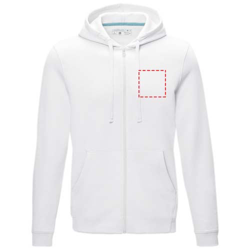 Ruby Hoodie mit durchgehendem Reißverschluss aus Bio-Material für Herren