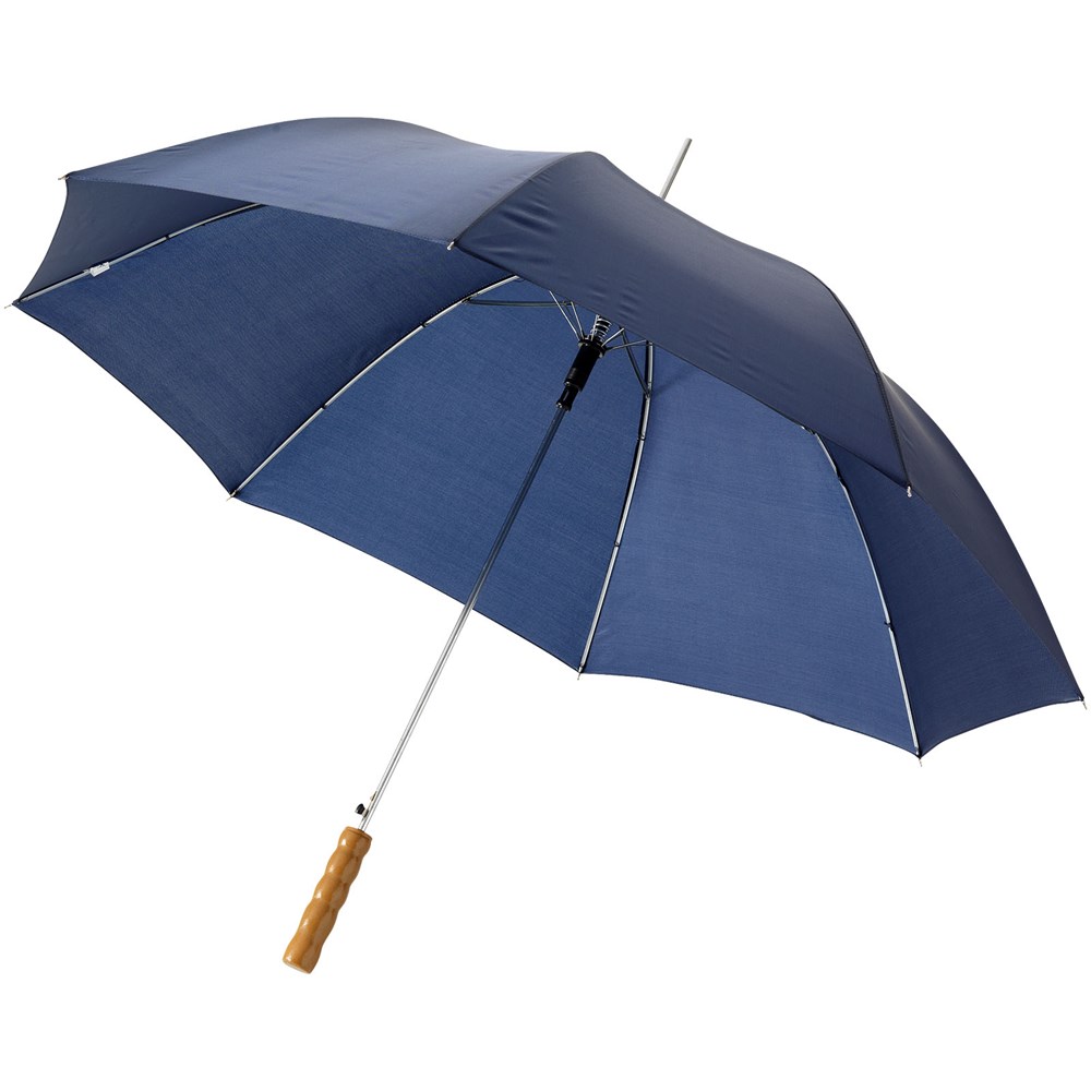 Lisa 23" Automatikregenschirm mit Holzgriff - navy