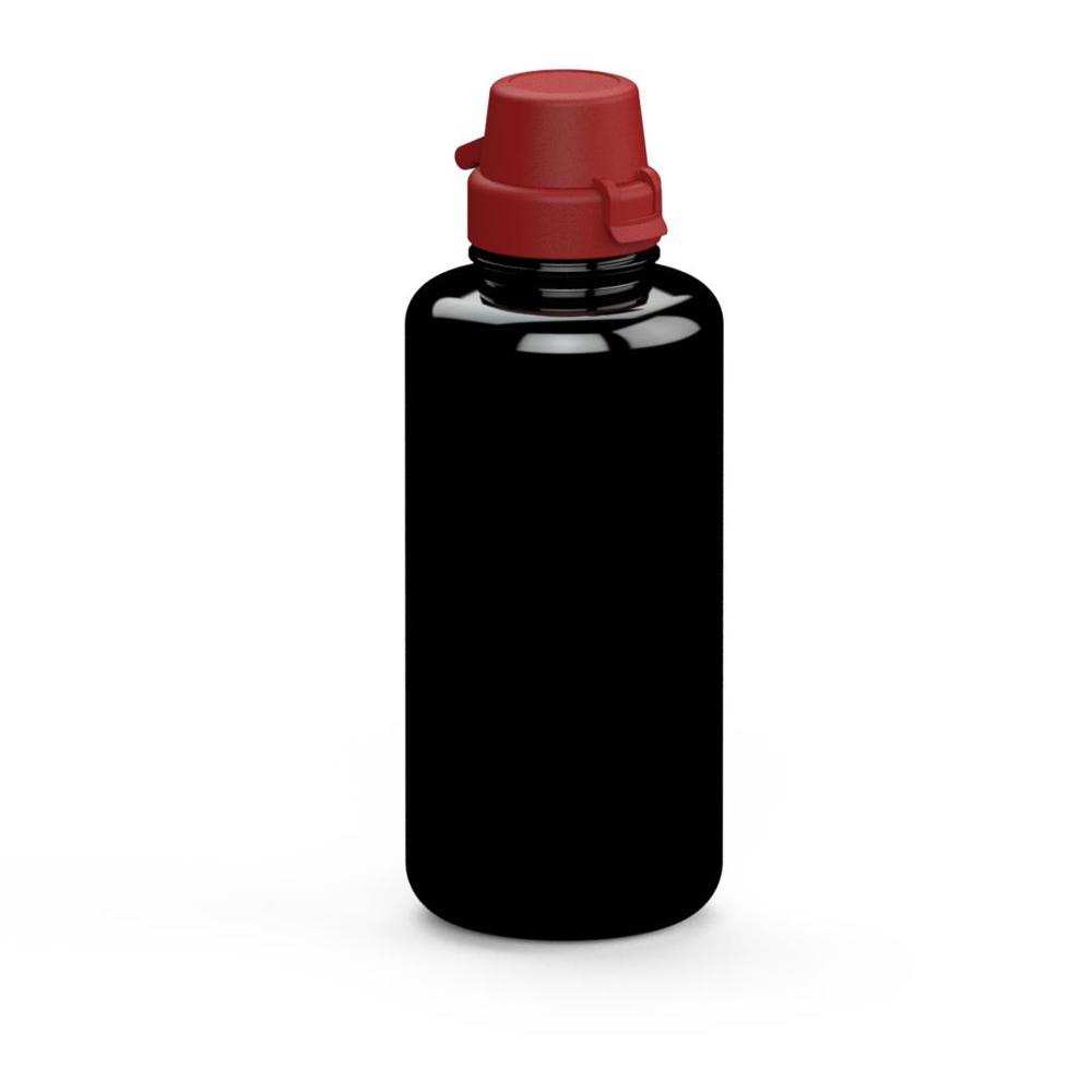 Trinkflasche "School", 1,0 l - schwarz/rot
